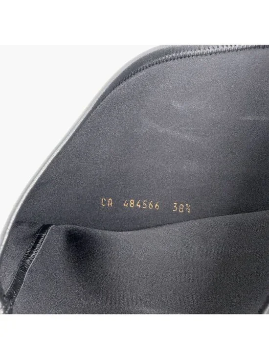 Saint Laurent Loulou YSL Thigh High Over The Knee Boots Black Size 38.5 US 8.5 - Picture 15 of 15